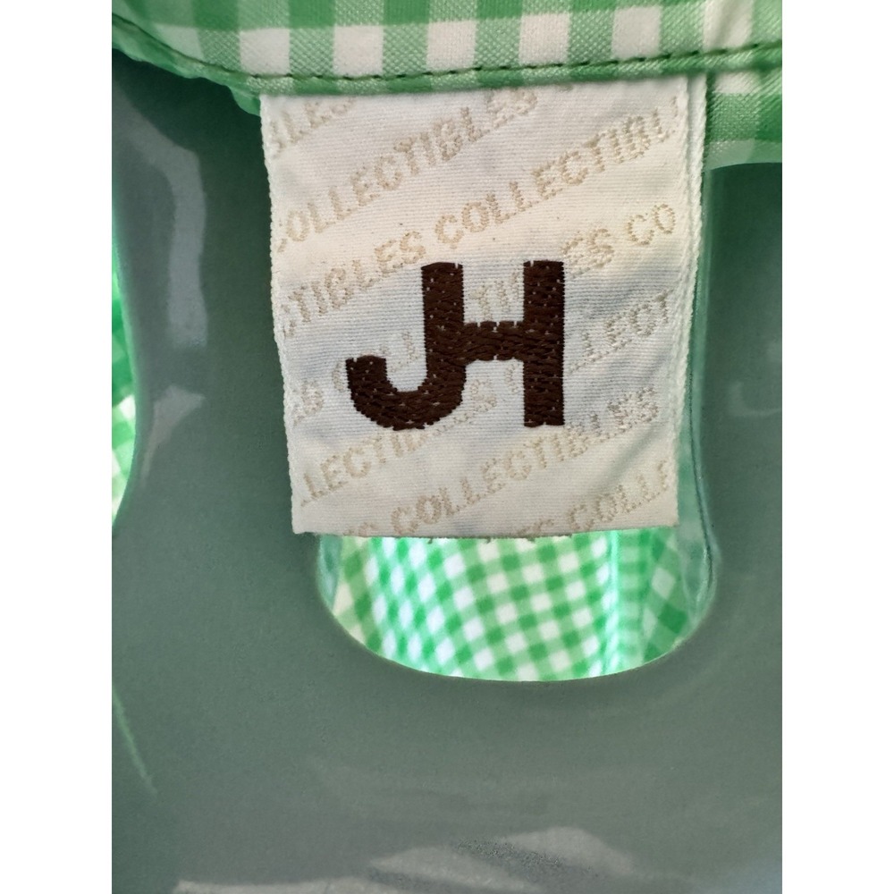 JH Collections Green And White Gingham Collared Button Up Shirt -‎ Size 8/9 - Picture 7 of 13